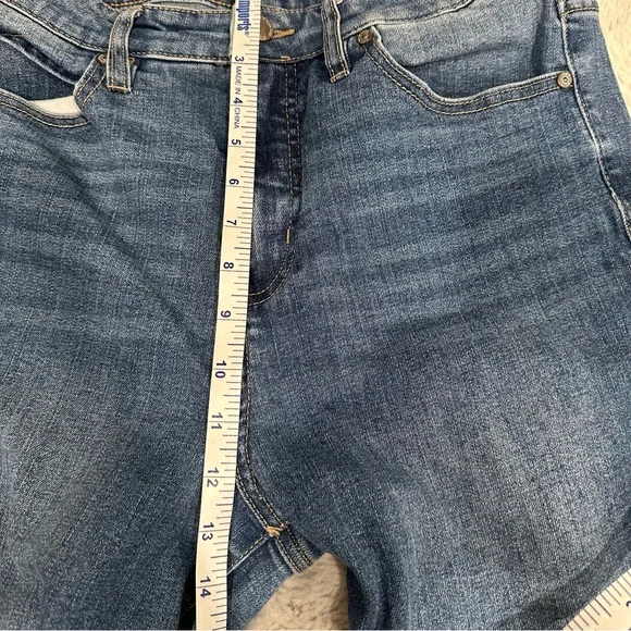 Oat New York High Rise Wide Leg Jeans Raw Hem Blue Sz 30 EU - Picture 8 of 10